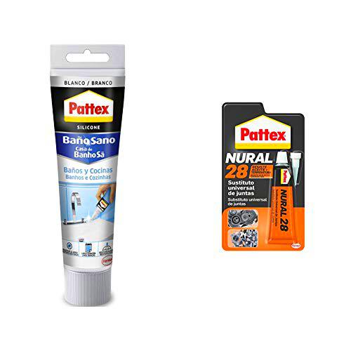 Pattex silicona Baños y Cocinas, resistente al moho y agua